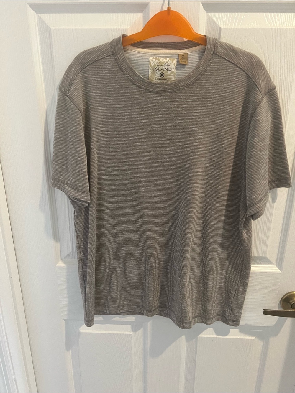 Tasso Elba Men's Grey Short-Sleeve Crewneck Shirt